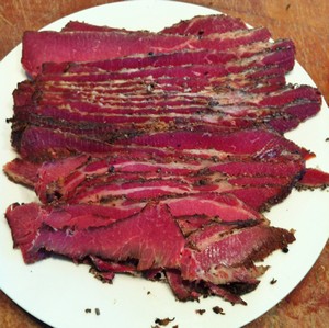 Accidental Locavore Sliced Pastrami