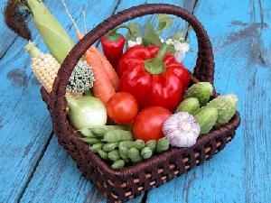 Accidental Locavore Basket of Vegetables