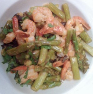 Accidental Locavore Shrimp and Asparagus