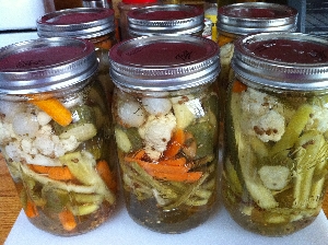 Accidental Locavore Pickled Vegetables