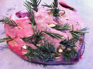 Accidental Locavore Lamb Studded With Rosemary