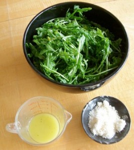 Accidental Locavore Arugula Salad Fixings