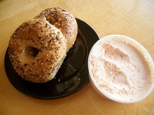 Accidental Locaovre Bagels and a Schmear