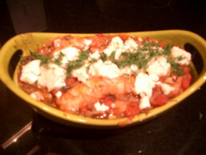 Accidental Locavore Shrimp With Feta