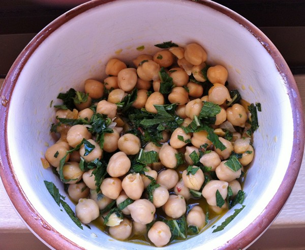 Accidental Locavore Chickpea Salad