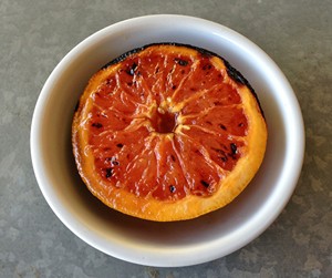 Accidental Locavore Grapefruit Brulee Plated