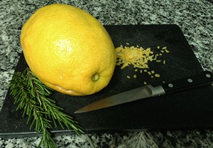 Accidental Locavore Lemon and Rosemary