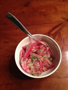 Accidental Locavore Tomato Salad With Basil Dressing