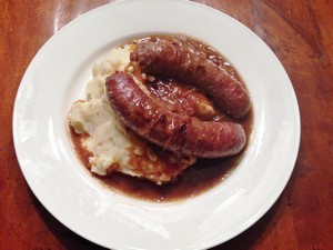 Accidental Locavore Bangers and Mash