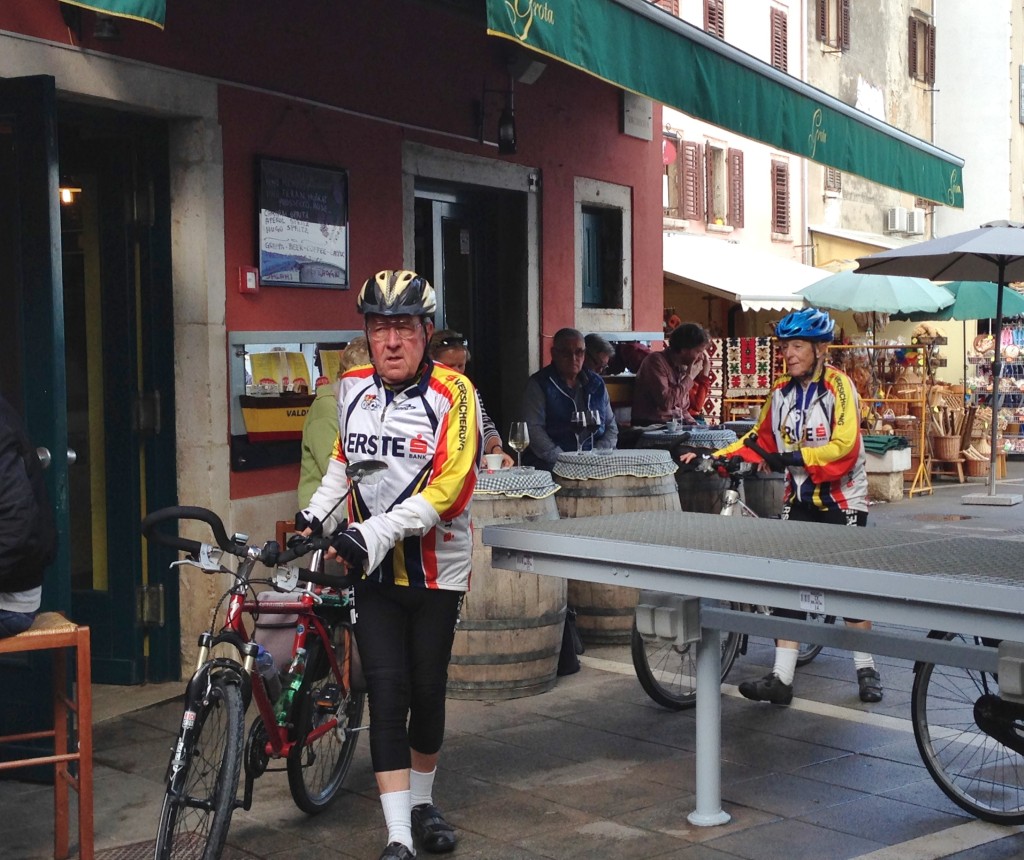 Accidental Locavore Bikers at the Rovinj Market