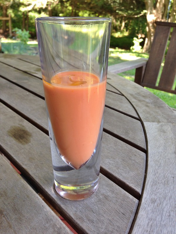 Accidental Locavore Drinking Gazpacho