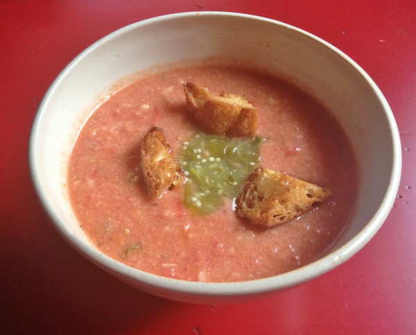 Accidental Locavore Gazpacho With Croutons