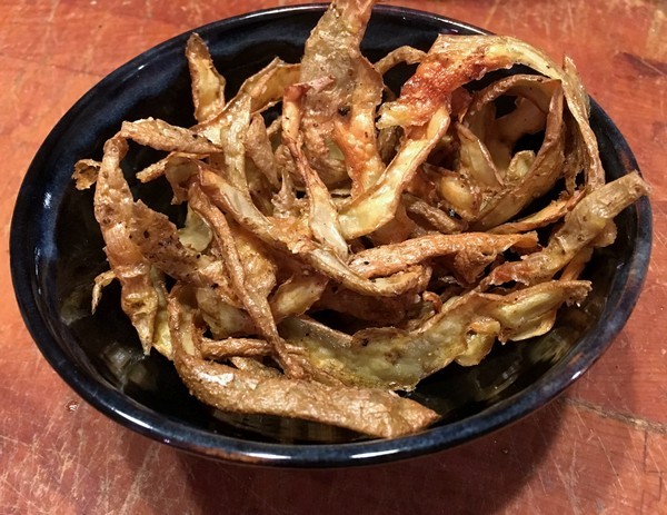 Accidental Locavore Roasted Potato Peels