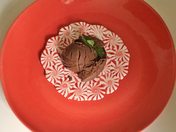 Accidental Locavore Peppermint Plate With Ice Cream