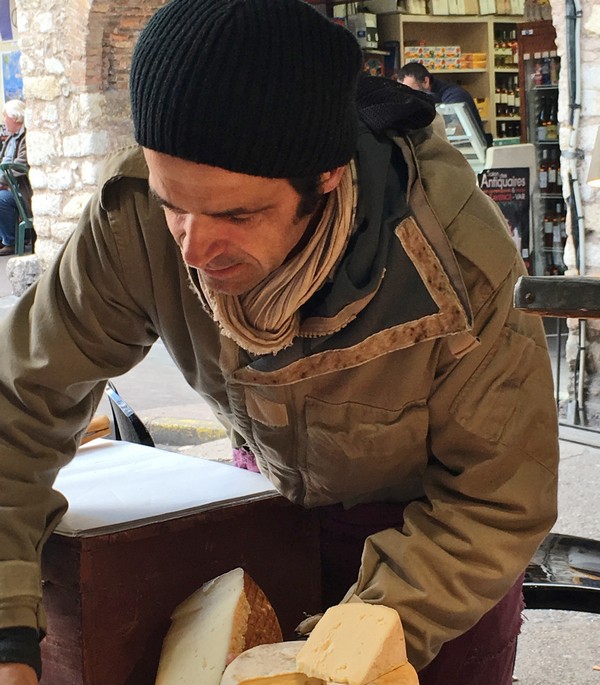 Accidental Locavore Cheese Vendor Antibes