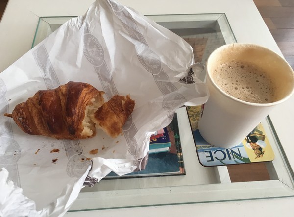 Accidental Locavore Croissant and Coffee To Go