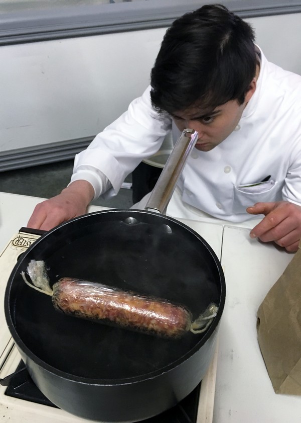 Accidental Locavore Testing Sausage