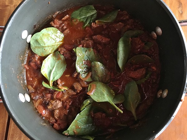 Accidental Locavore Spinach in Curry