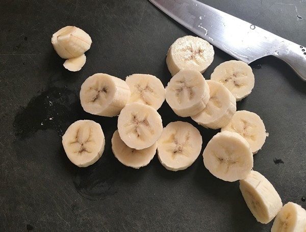 Accidental Locavore Knife Sliced Banana