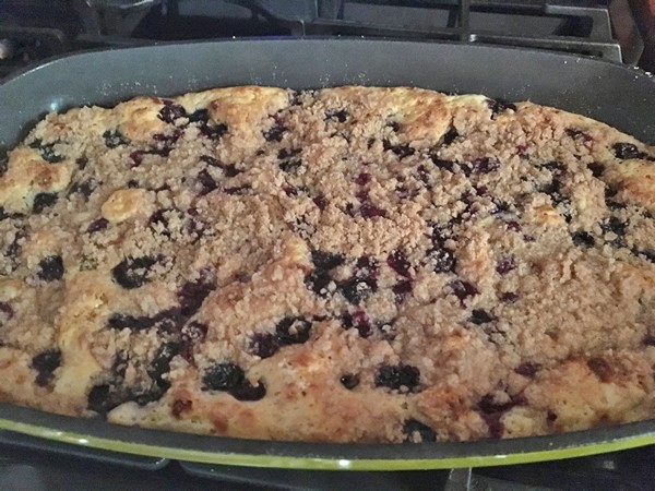 Accidental Locavore Finished Blueberry Casserole