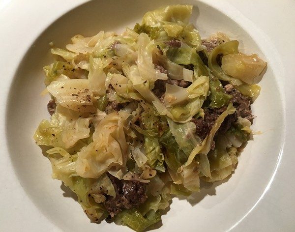 accidental-locavore-5-ingredient-cabbage-and-sausage