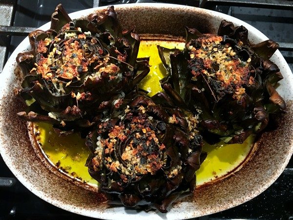 Accidental Locavore Roasted Artichokes