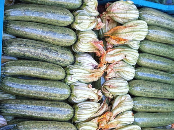 Accidental Locavore Zucchini With Flowers from Cookbook