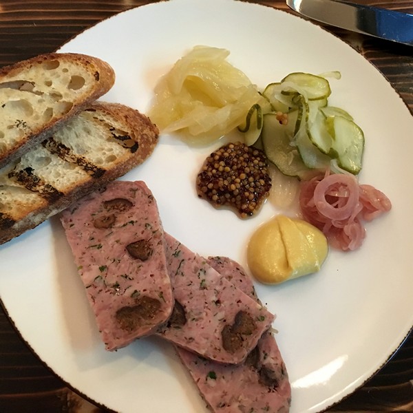 Accidental Locavore Rabbit Pate at the Amsterdam Restaurant