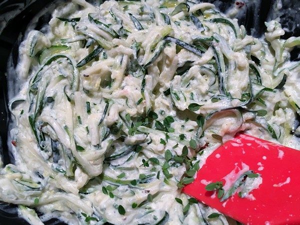 Accidental Locavore Zucchini Feta Salad