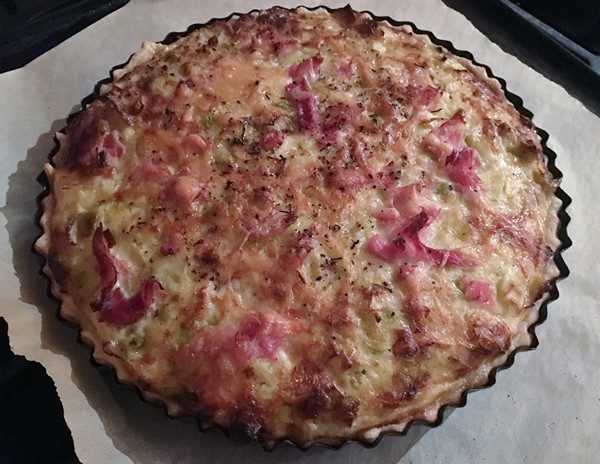 Accidental Locavore Leek Tart Baked