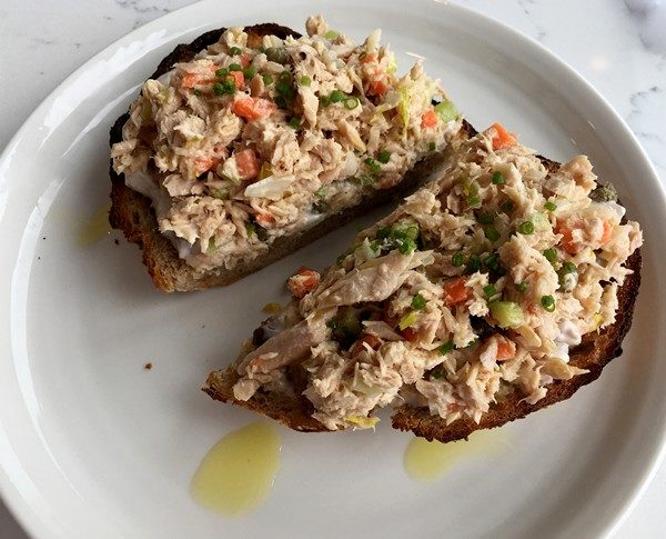 Accidental Locavore Pawling Bread Toast with Tuna