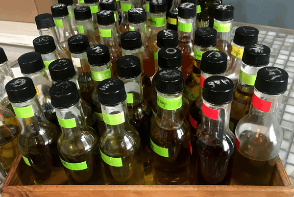 Olive oil for tasting
